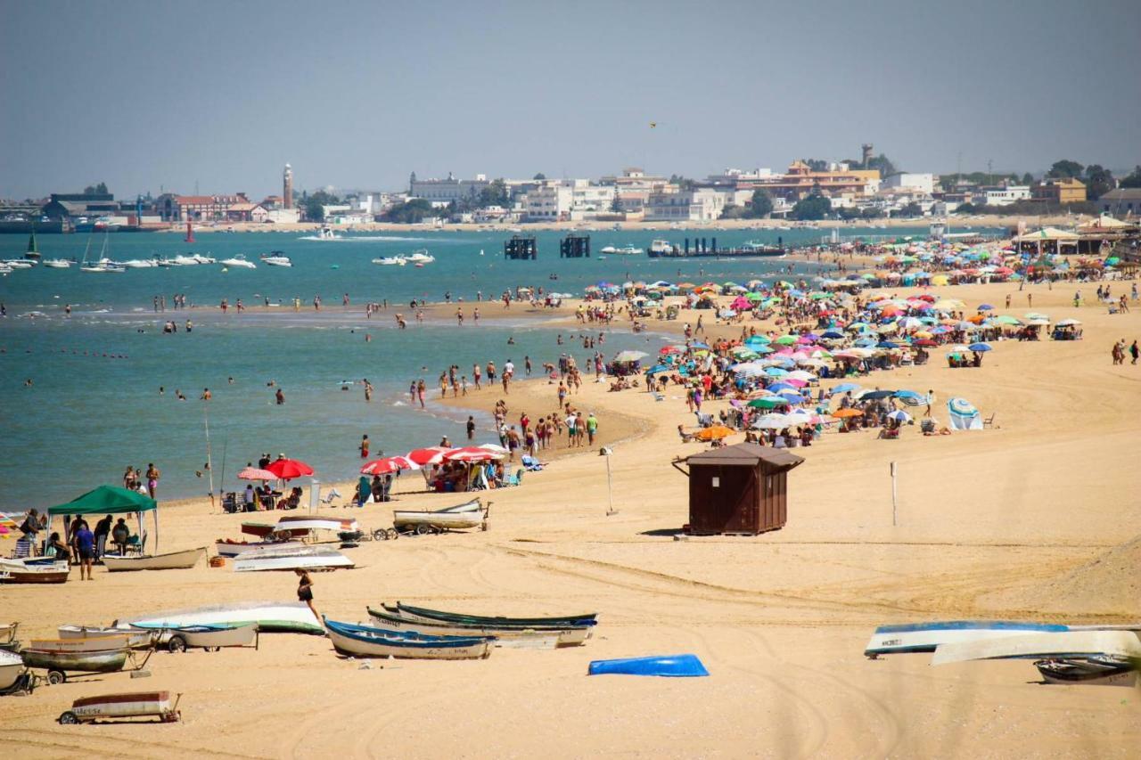 Calle Banda Playa Sanlúcar de Barrameda Exterior foto