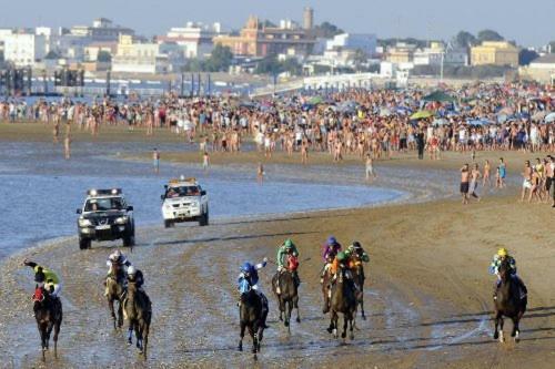 Calle Banda Playa Sanlúcar de Barrameda Exterior foto